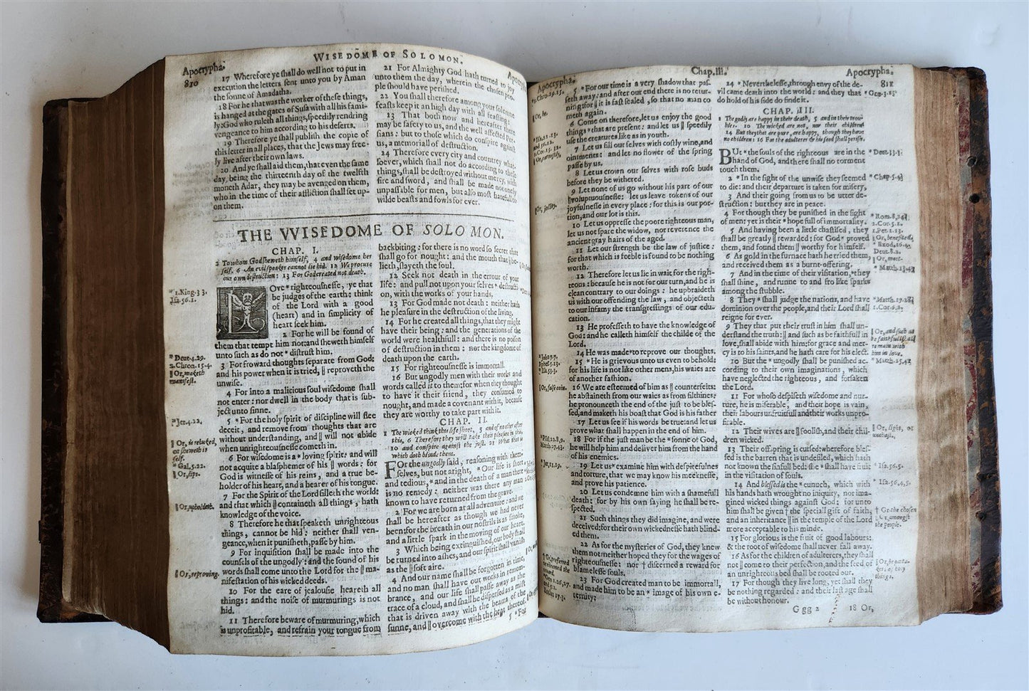 1630 BIBLE in ENGLISH antique OLD & NEW TESTAMENT 17th CENTURY