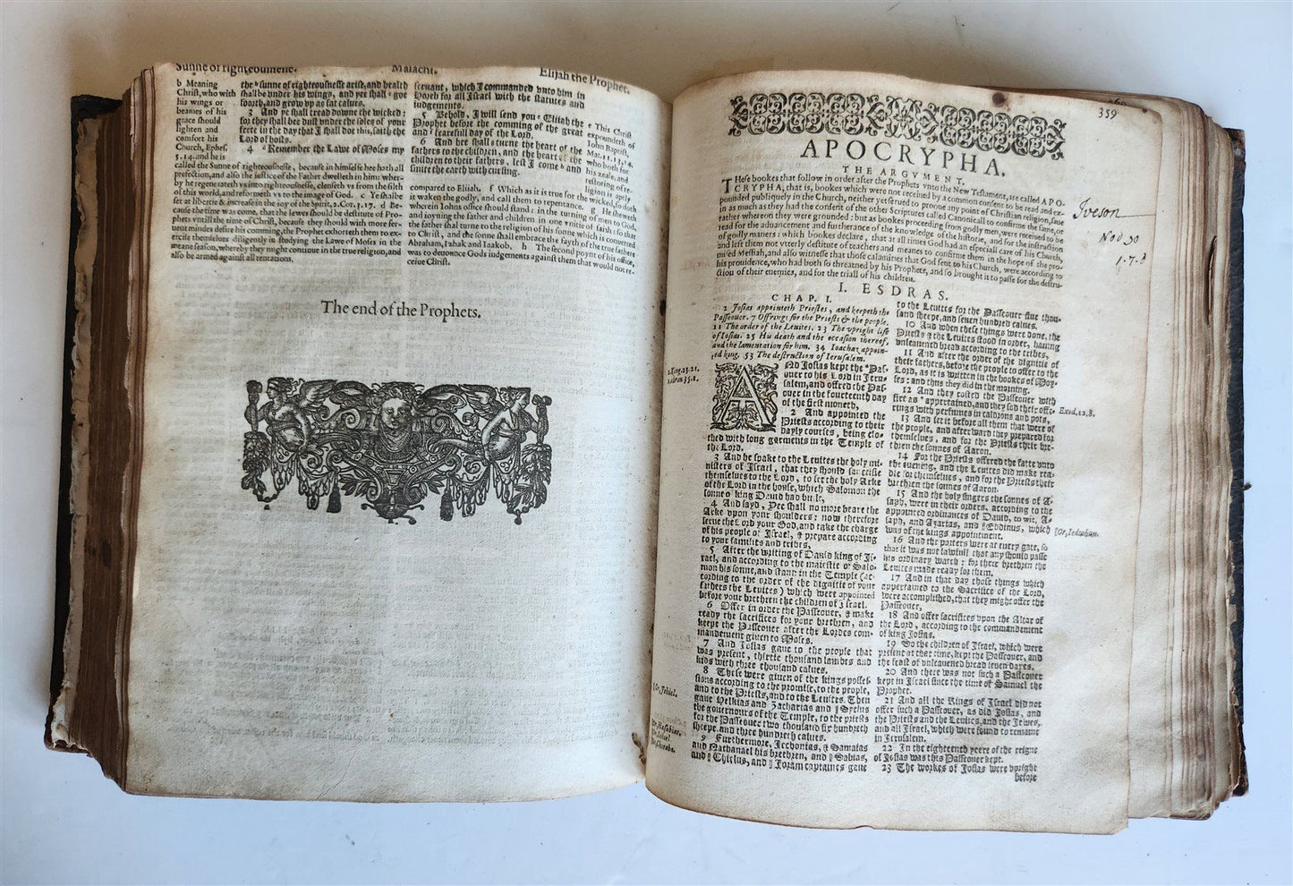 1607 BIBLE in ENGLISH antique OLD & NEW TESTAMENT printed by Robert Barker