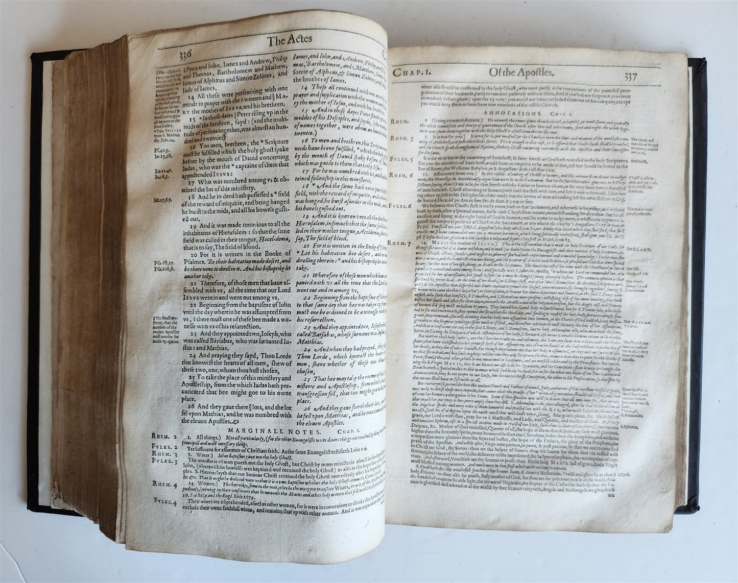 1601 BIBLE in ENGLISH antique FOLIO NEW TESTAMENT printed by Robert Barker