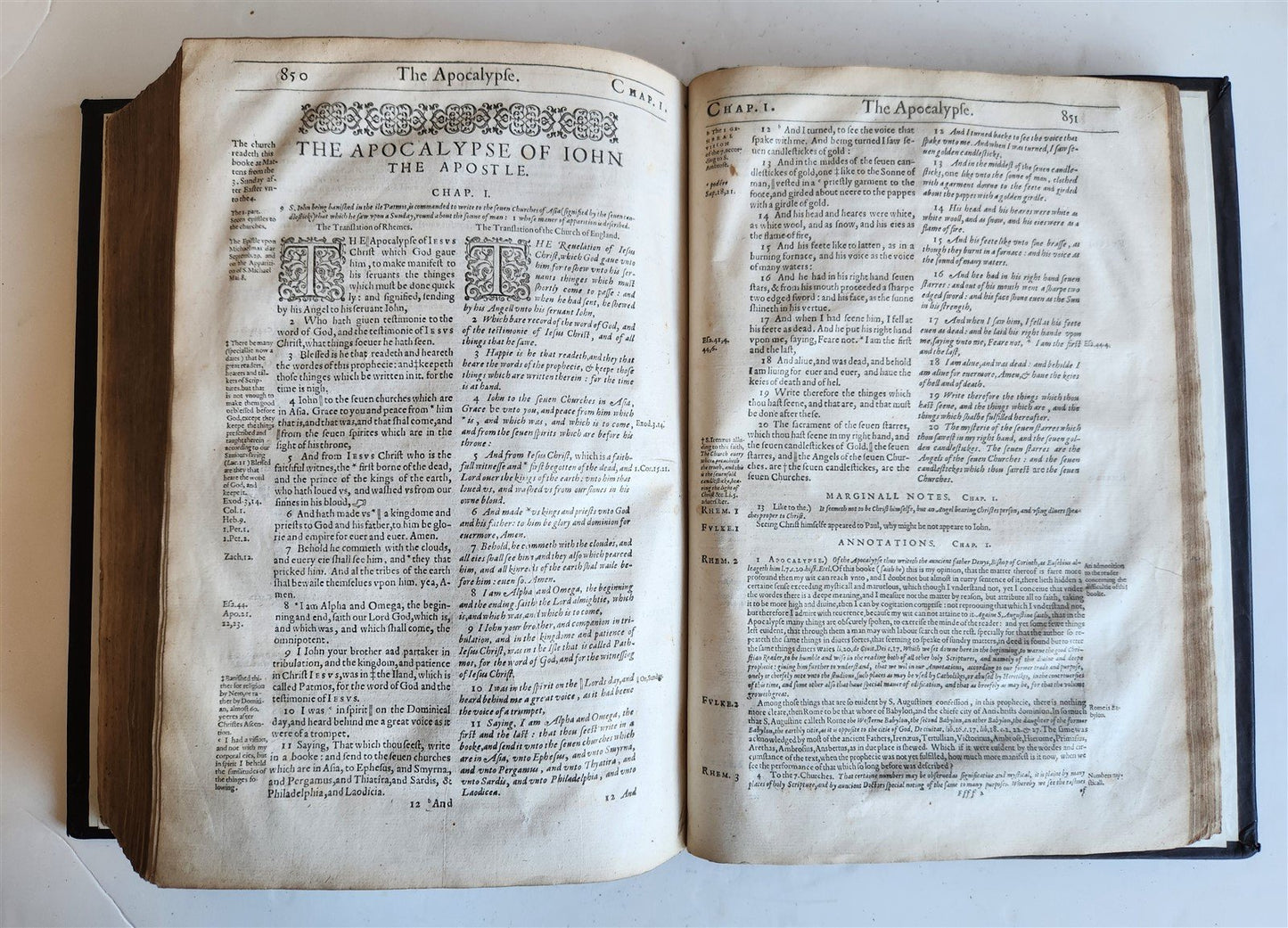 1601 BIBLE in ENGLISH antique FOLIO NEW TESTAMENT printed by Robert Barker