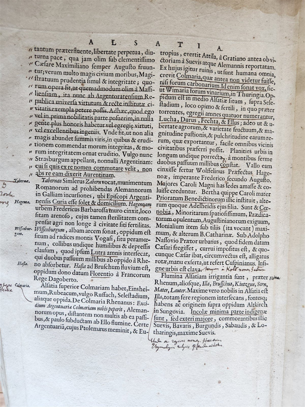 1640 ALSACE FRANCE antique MAP ALSATIA LANDGRAVIATUS
