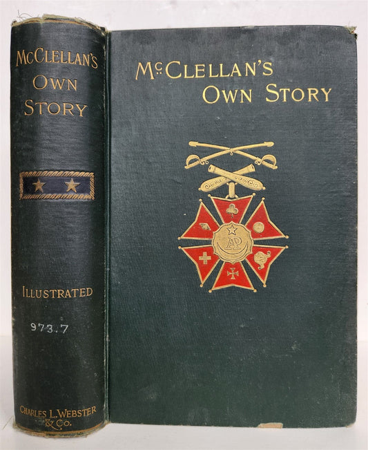 1887 McCLELLAN'S OWN STORY antique American Civil War history ILLUSTRATED