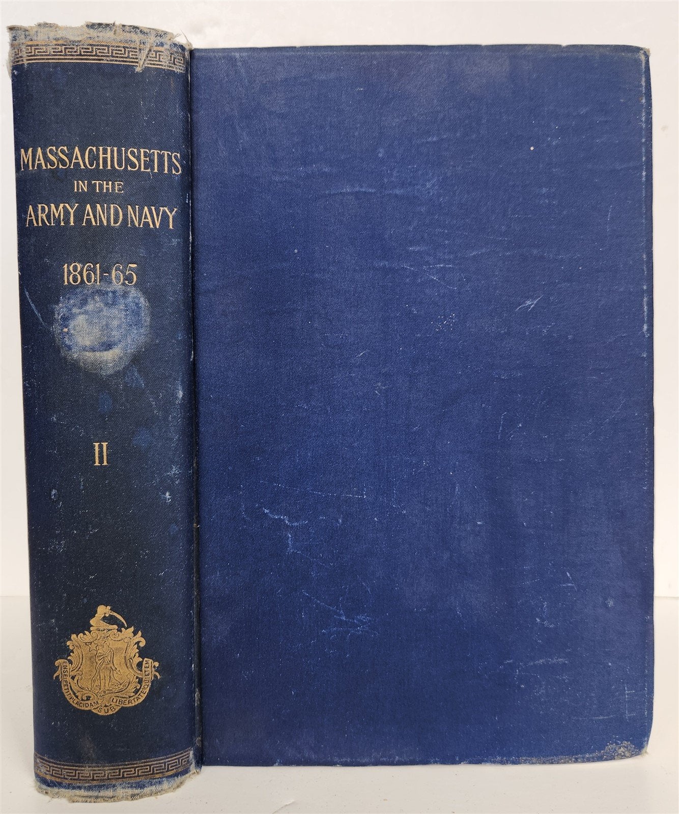 1895 MASSACHUSETTS IN ARMY & NAVY in 1861-65 antique American Civil War history