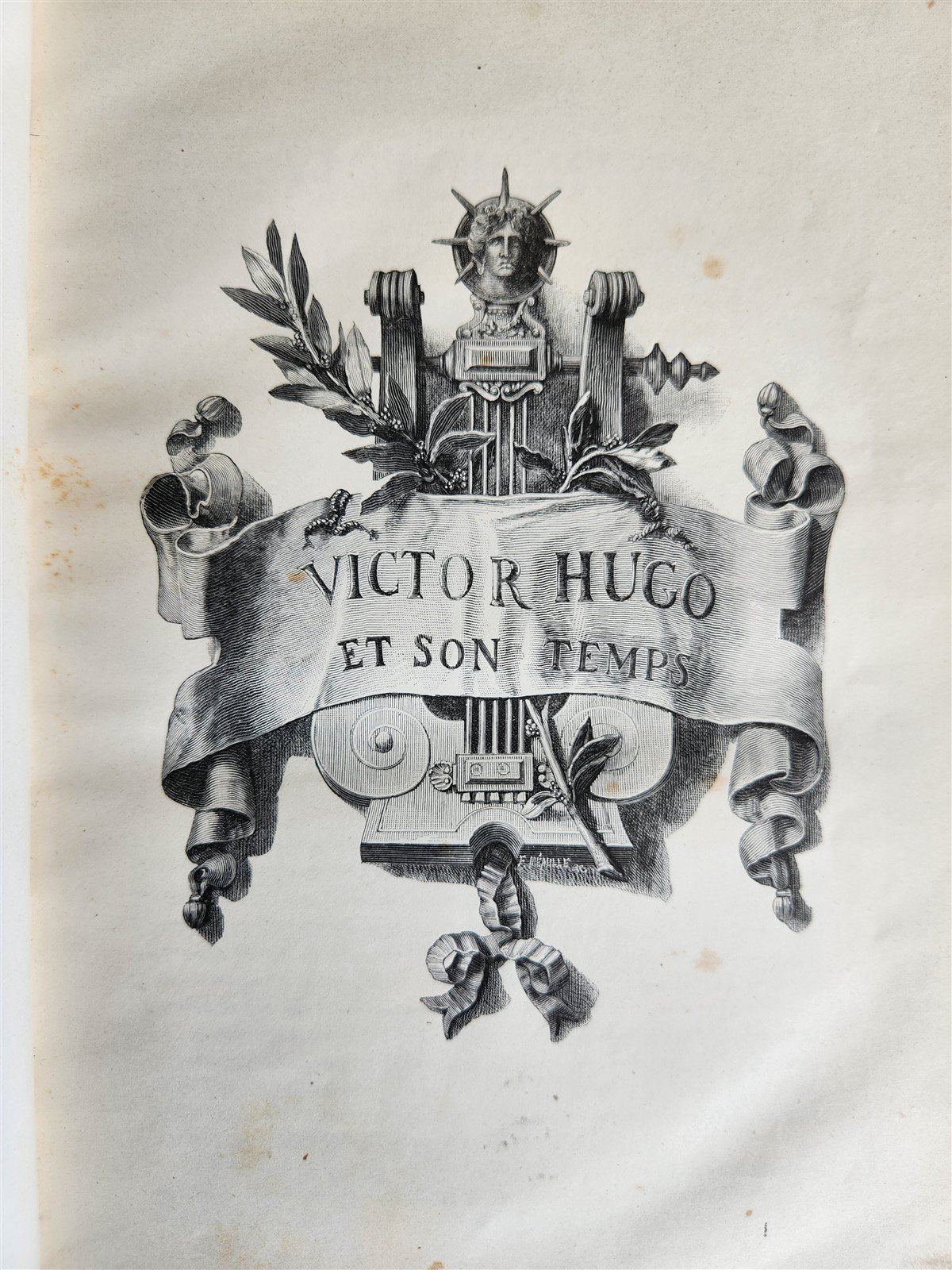 1881 VICTOR HUGO et SON TEMPS antique ILLUSTRATED in FRENCH