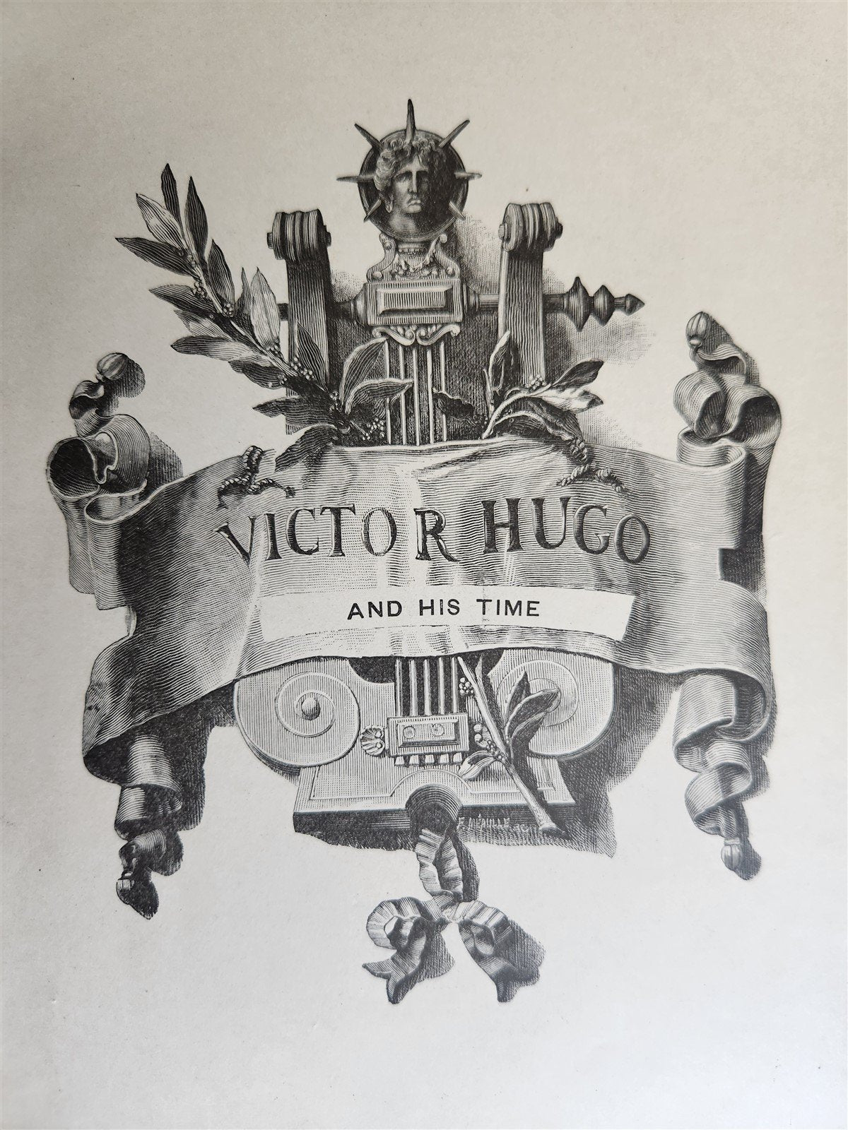 1882 VICTOR HUGO and HIS TIME antique ILLUSTRATED