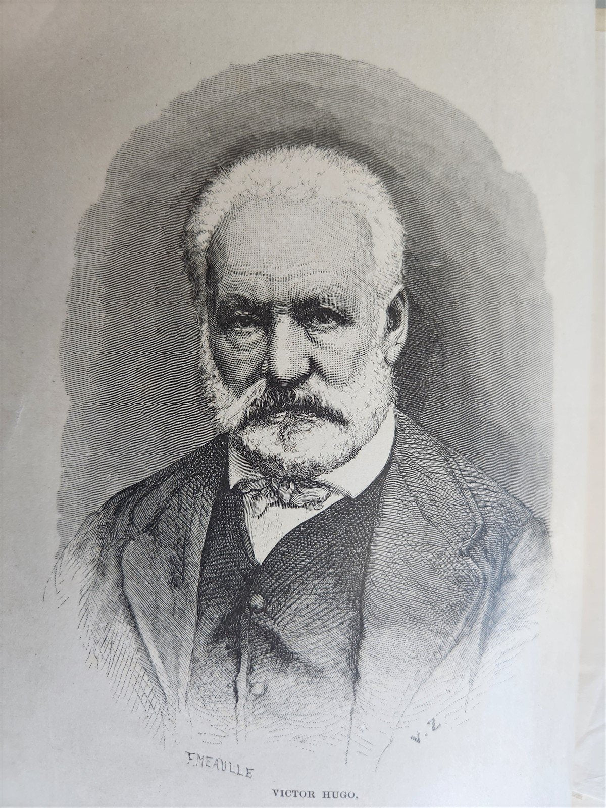 1882 VICTOR HUGO and HIS TIME antique ILLUSTRATED