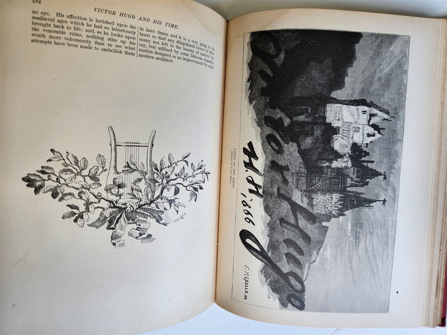 1882 VICTOR HUGO and HIS TIME antique ILLUSTRATED
