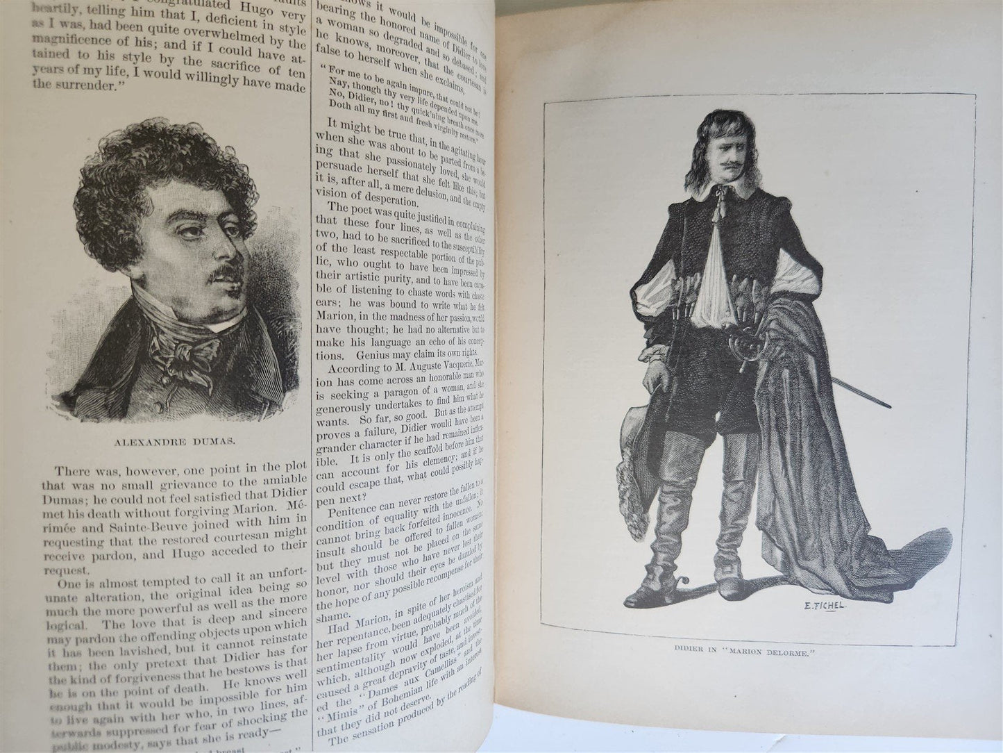 1882 VICTOR HUGO and HIS TIME antique ILLUSTRATED