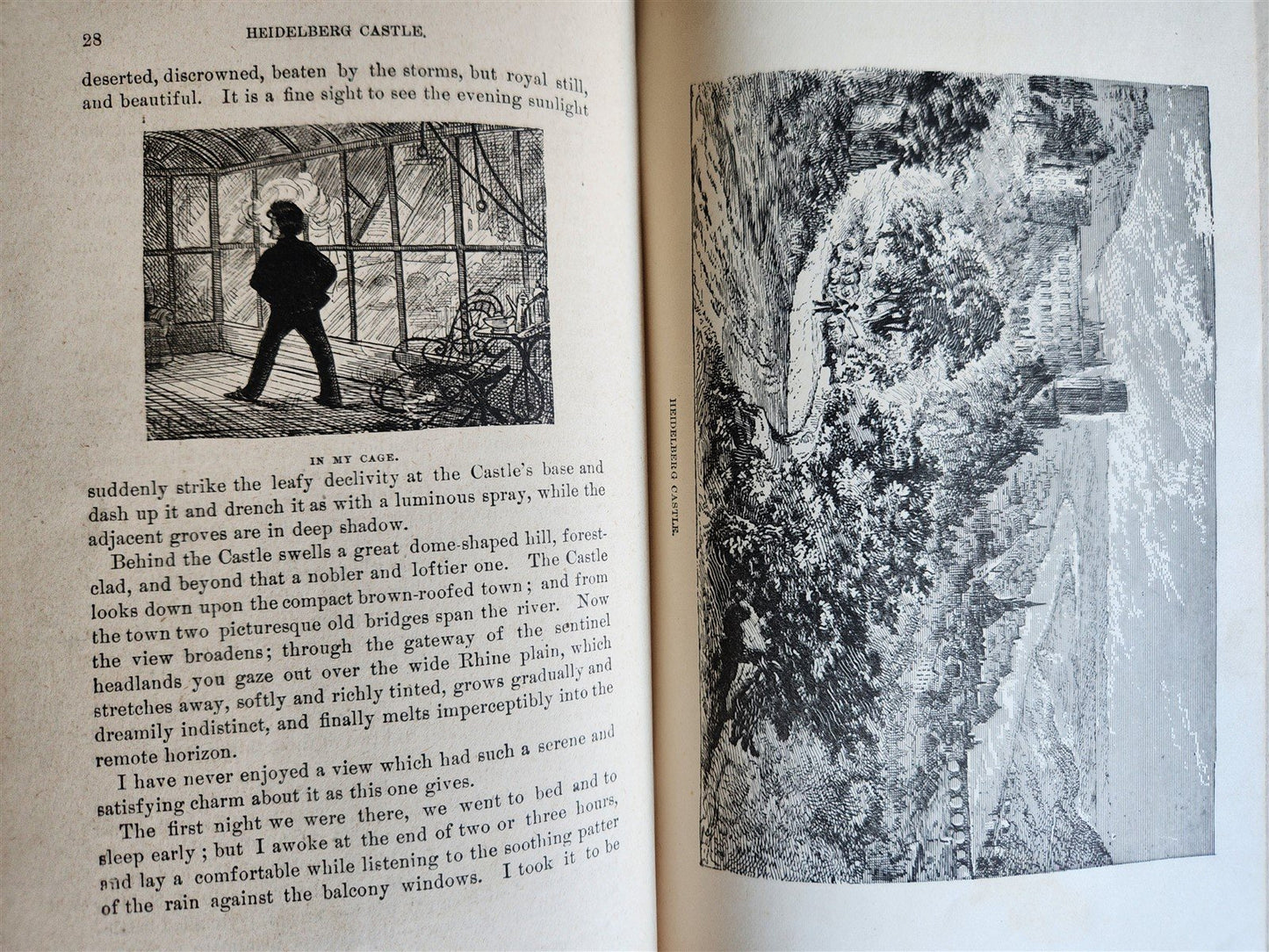 1880 TRAMP ABROAD by MARK TWAIN antique ILLUSTRATED 1st AMERICAN EDITION