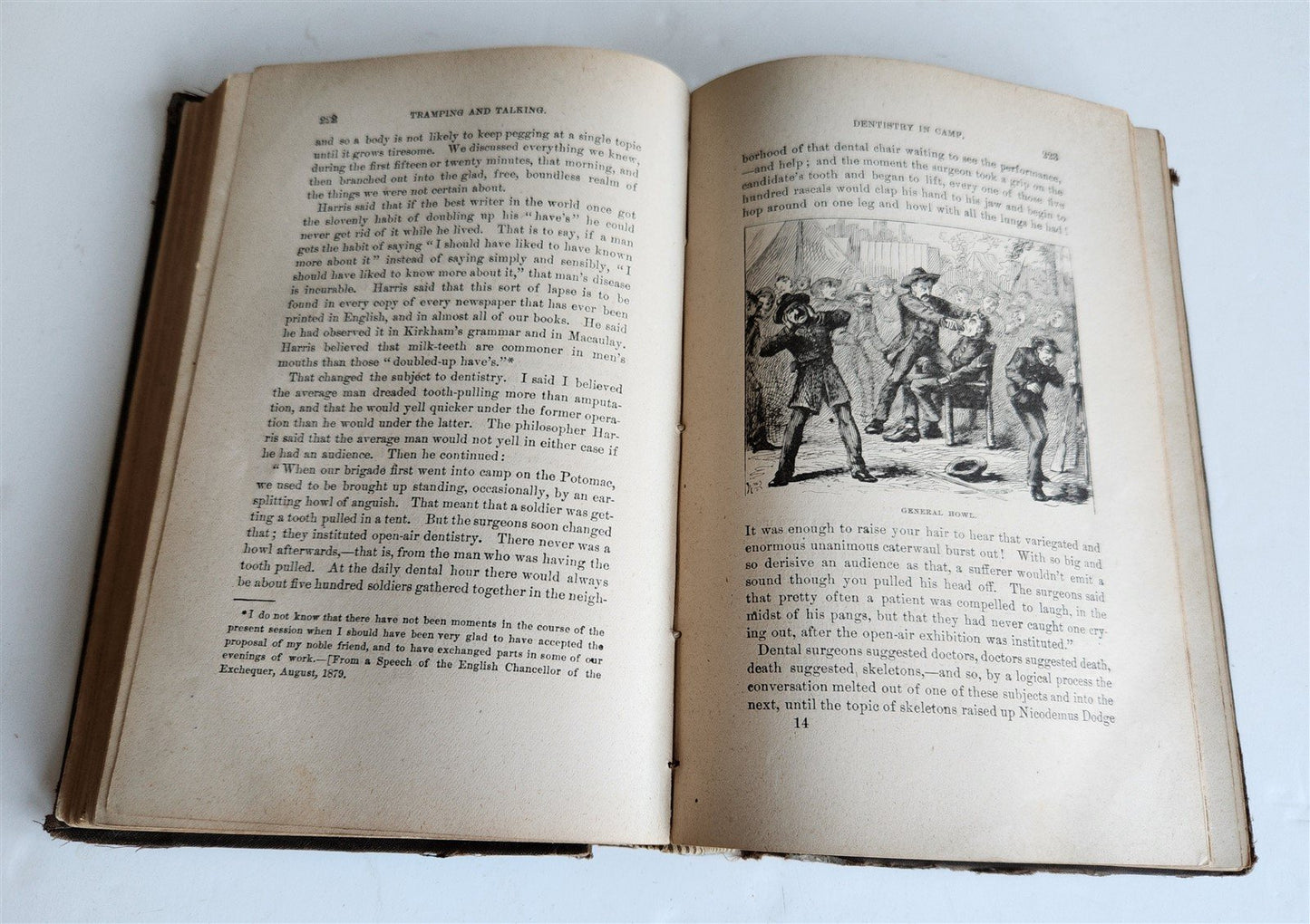 1880 TRAMP ABROAD by MARK TWAIN antique ILLUSTRATED 1st AMERICAN EDITION