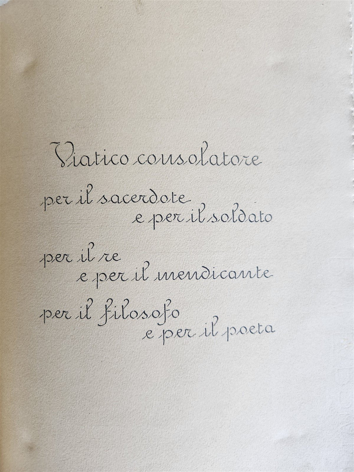 MANUSCRIPT in ITALIAN IMITATIO CHRISTI VELLUM BOUND