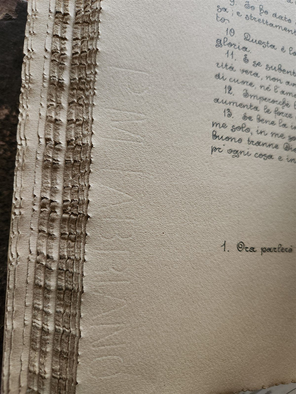 MANUSCRIPT in ITALIAN IMITATIO CHRISTI VELLUM BOUND