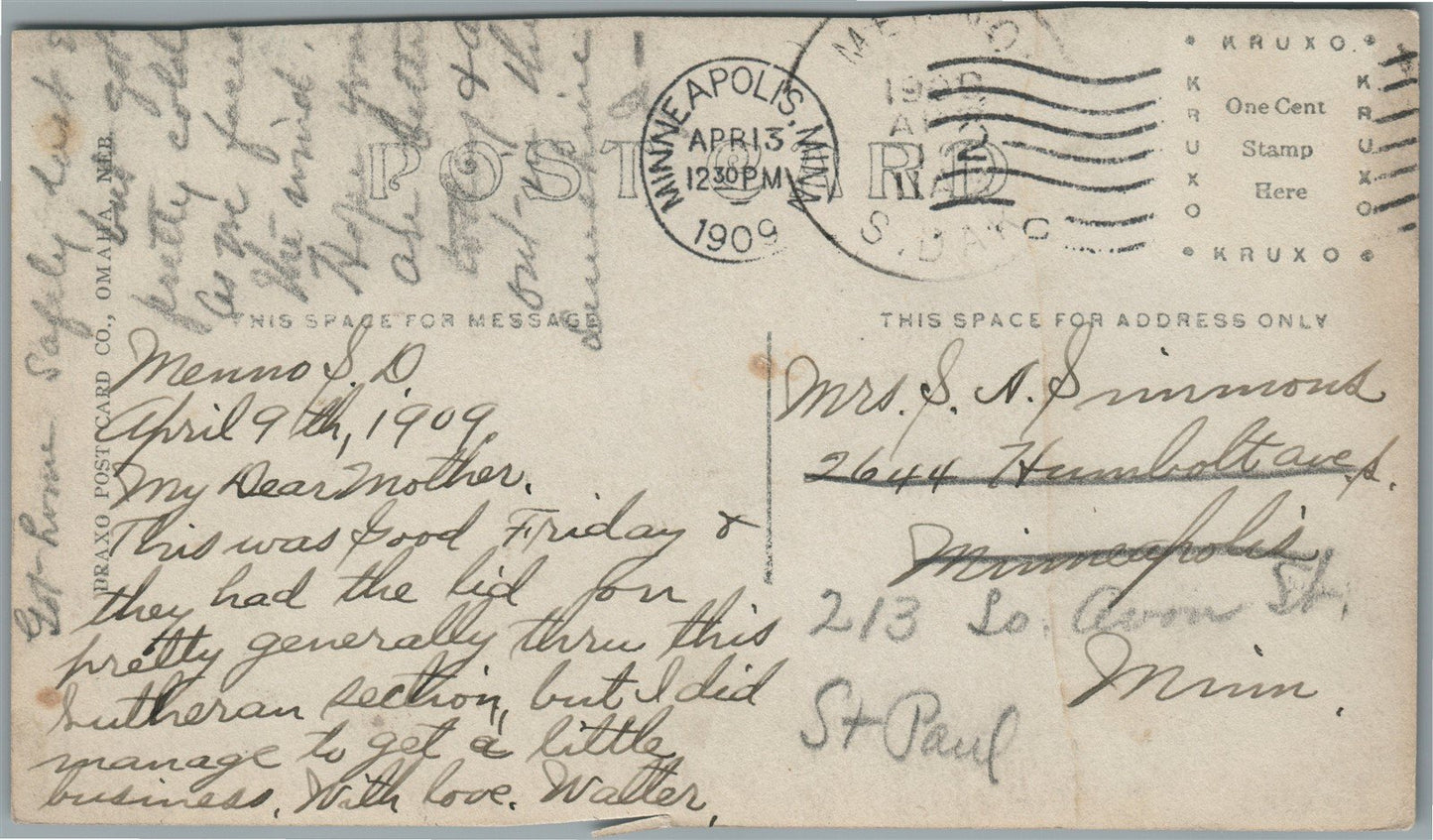 SCOTLAND SD RESIDENCE STREET ANTIQUE REAL PHOTO POSTCARD RPPC