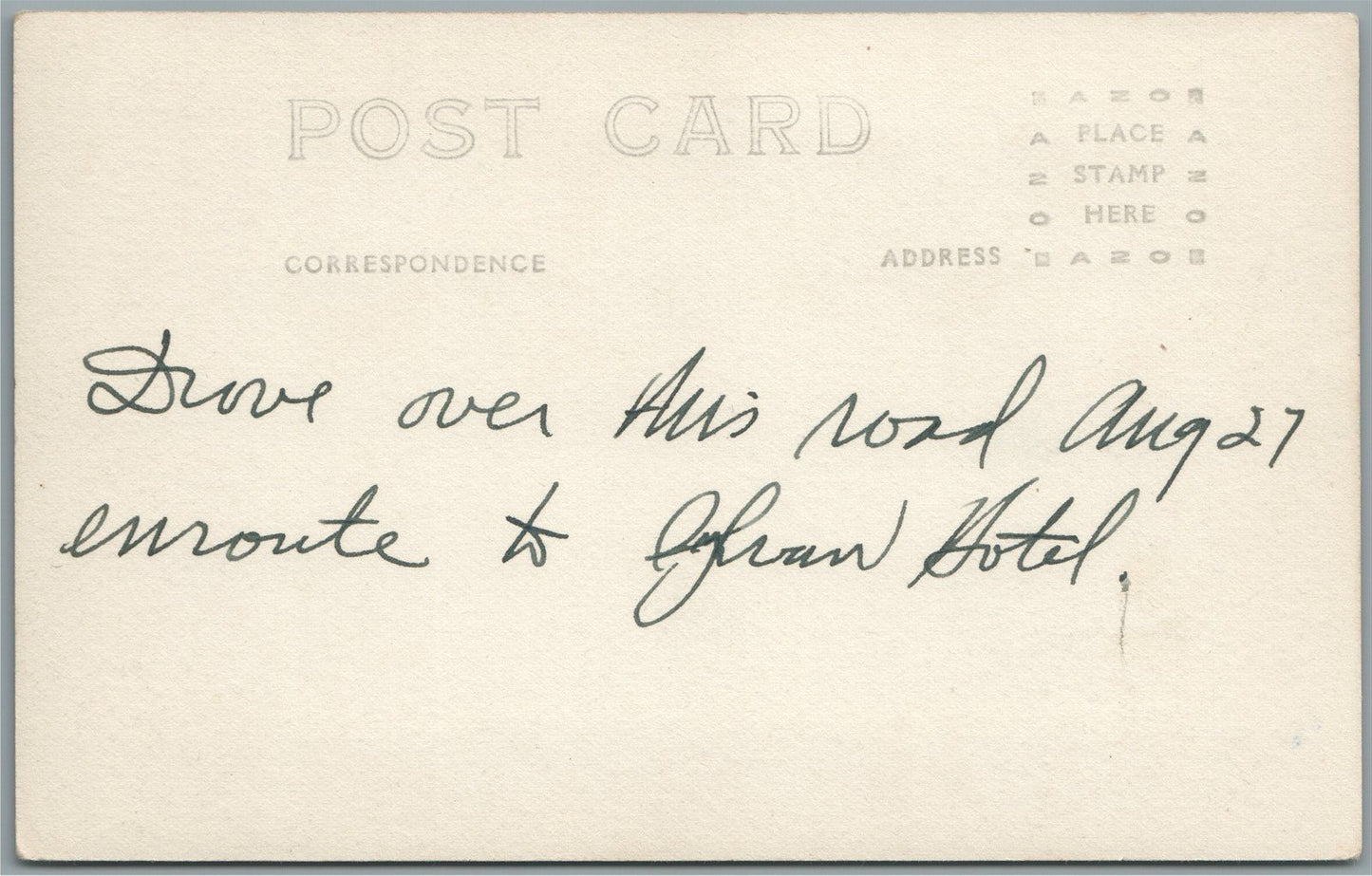 CUSTER STATE PARK SD THE SPIKE NEEDLES ROAD HWY ANTIQUE REAL PHOTO POSTCARD RPPC