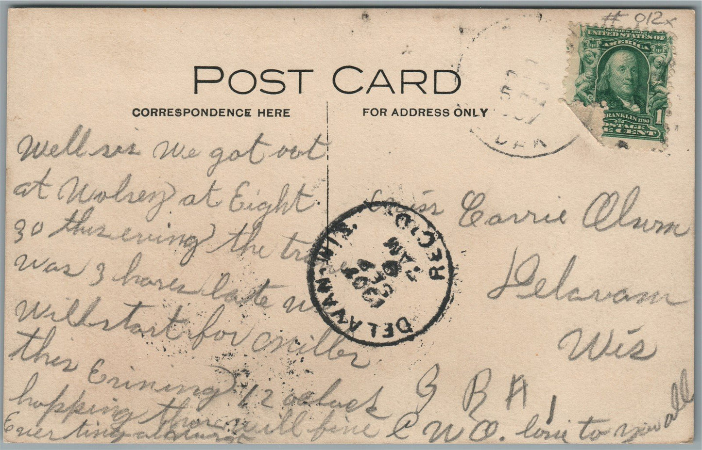 WOLSEY SD BUSINESS BLOCK ANTIQUE REAL PHOTO POSTCARD RPPC