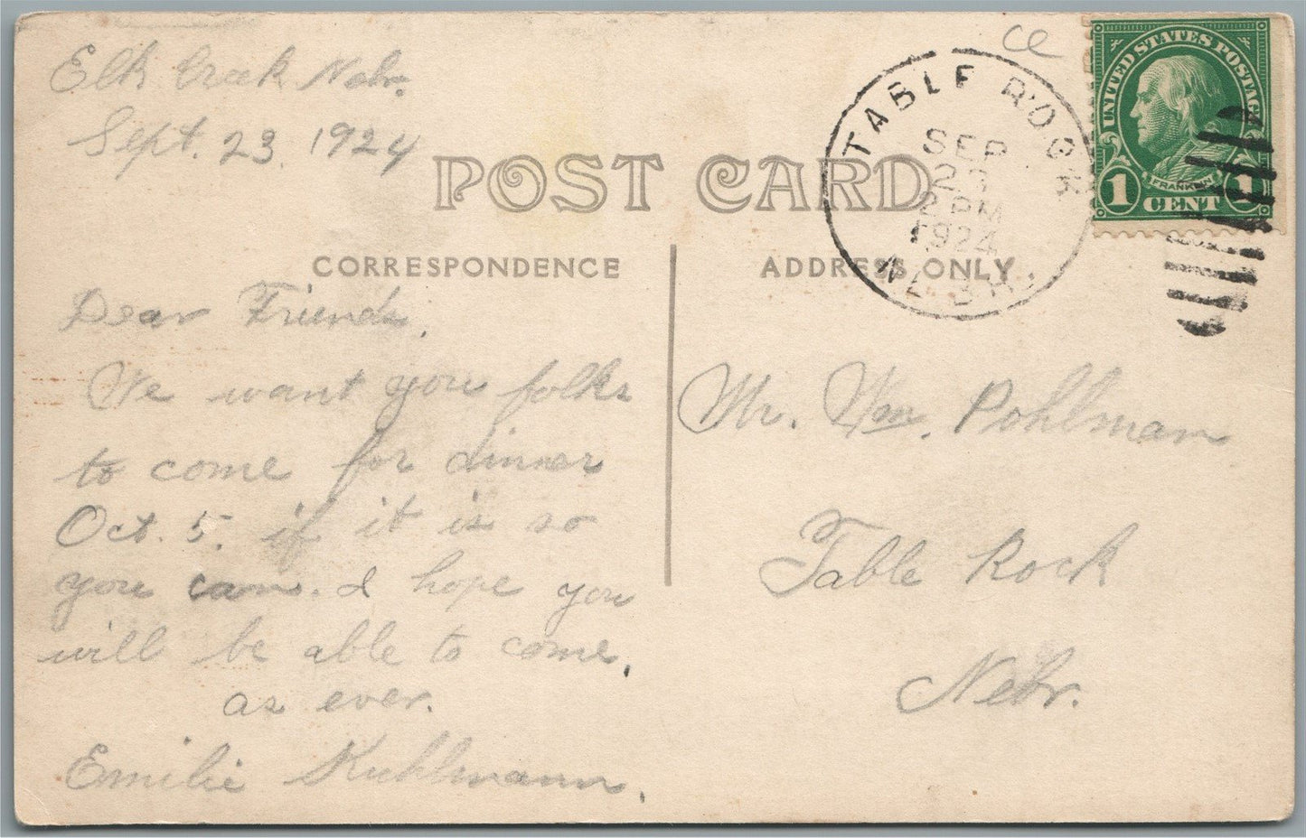 WAUBAY SD MAIN STREET ANTIQUE REAL PHOTO POSTCARD RPPC