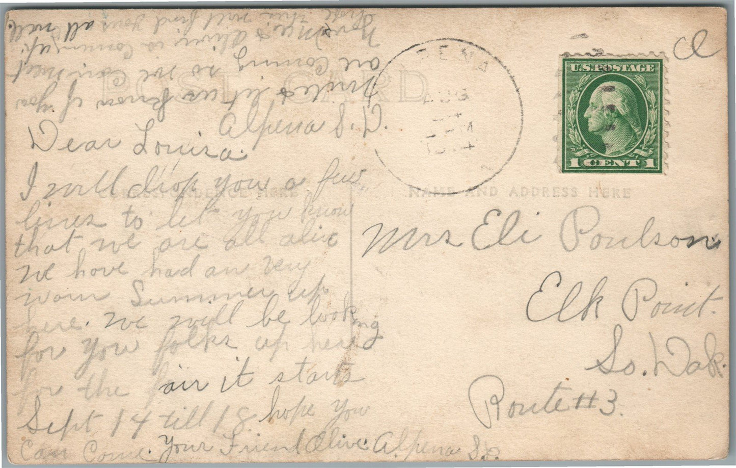 HURON SD RAILROAD DEPOT RAILWAY STATION ANTIQUE REAL PHOTO POSTCARD RPPC