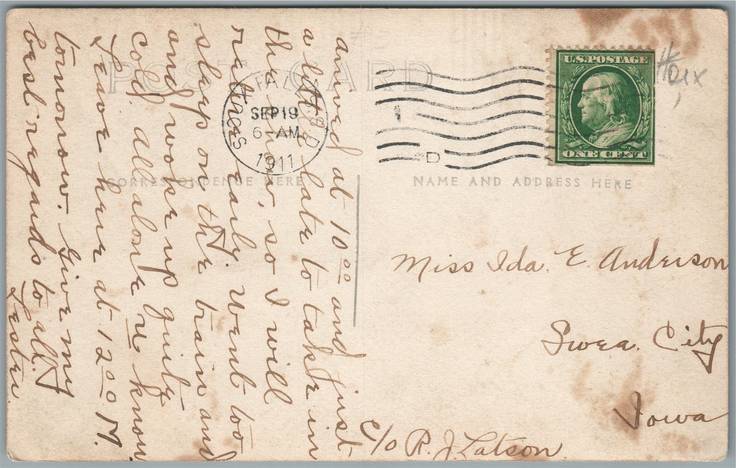 SIOUX FALLS SD COLLAGE ANTIQUE REAL PHOTO POSTCARD RPPC