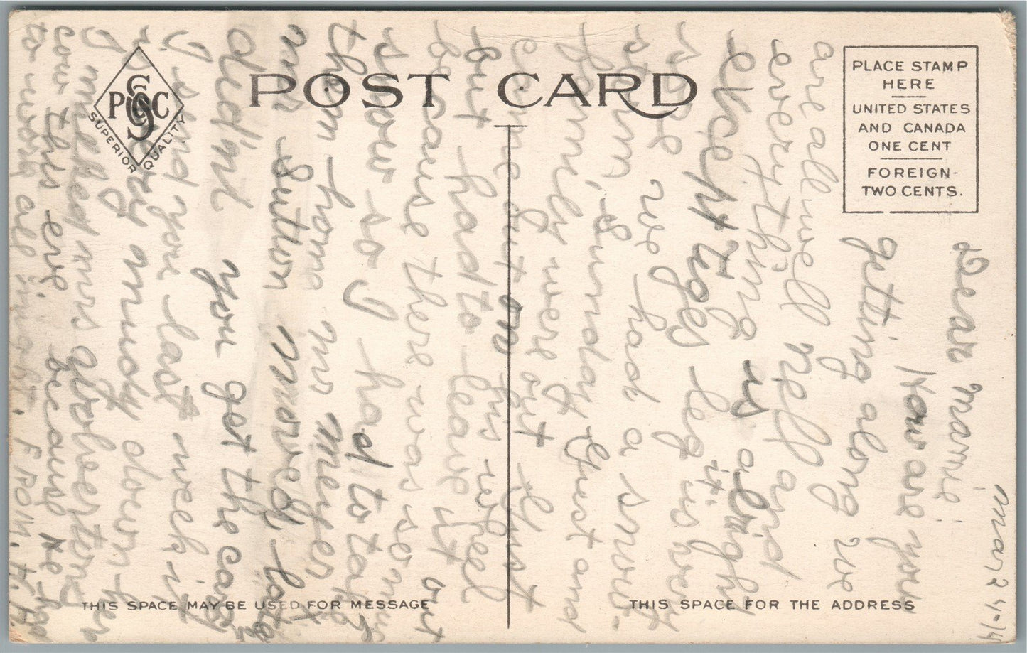 BAY CITY MI COUNTRY CLUB ANTIQUE POSTCARD