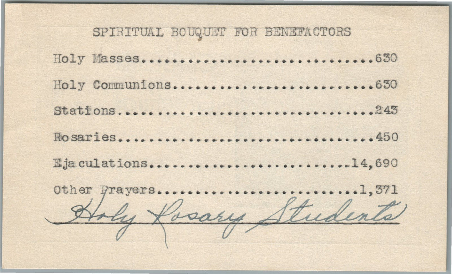 PINE RIDGE SD HOLY ROSARY MISSION CHRISTMAS GREETINGS ANTIQUE POSTCARD