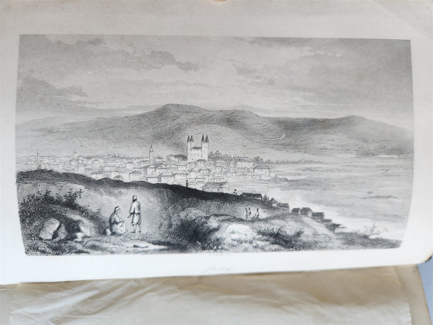 1853 FRONTIER LANDS of CHRISTIAN & TURK antique 2 VOLUMES w/ MAP by J.Skene