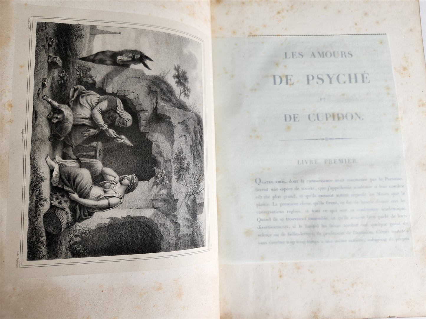 1825 Les Amours de Psyche et de Cupidon ILLUSTRATED w/29 ENGRAVINGS antique