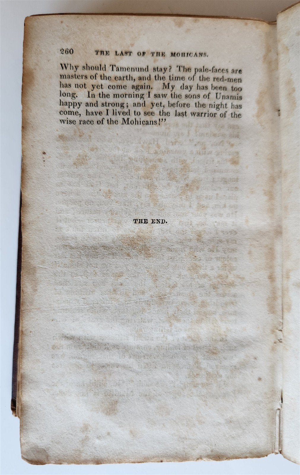 1826 LAST OF THE MOHICANS by JAMES FENIMORE COOPER antique