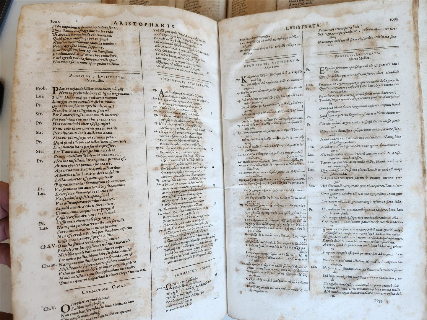 1614 ANCIENT GREEK POETRY 2 FOLIO VOLUMES antique VELLUM BOUND