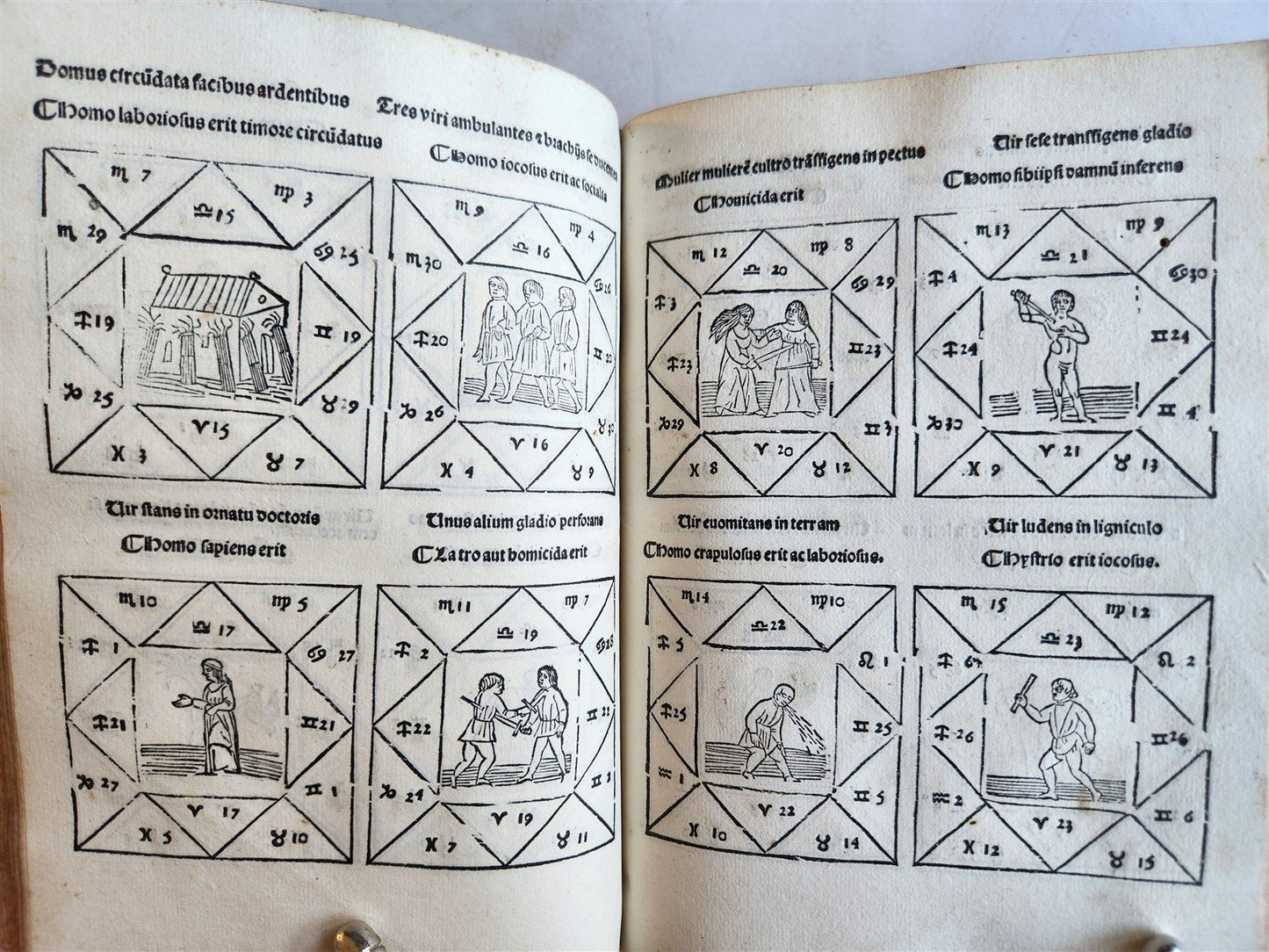 1502 ASTROLOGY POST-INCUNABUL ILLUSTRATED antique Astrolabium Planum by J.ENGEL