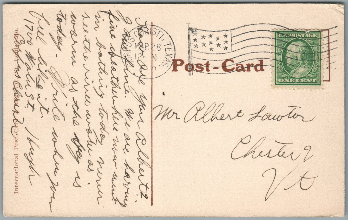 CORPUS CHRISTI TX EPWORTH BY THE SEA ANTIQUE POSTCARD