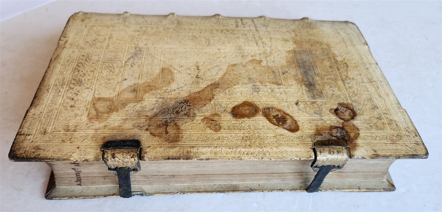 1575 IRENAEUS GREEK THEOLOGY in LATIN byantique 16th CENTURY FOLIO PIGSKIN BOUND