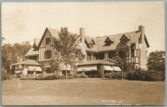 SINNISSIPPI FARM WI RESIDENCE ANTIQUE REAL PHOTO POSTCARD RPPC
