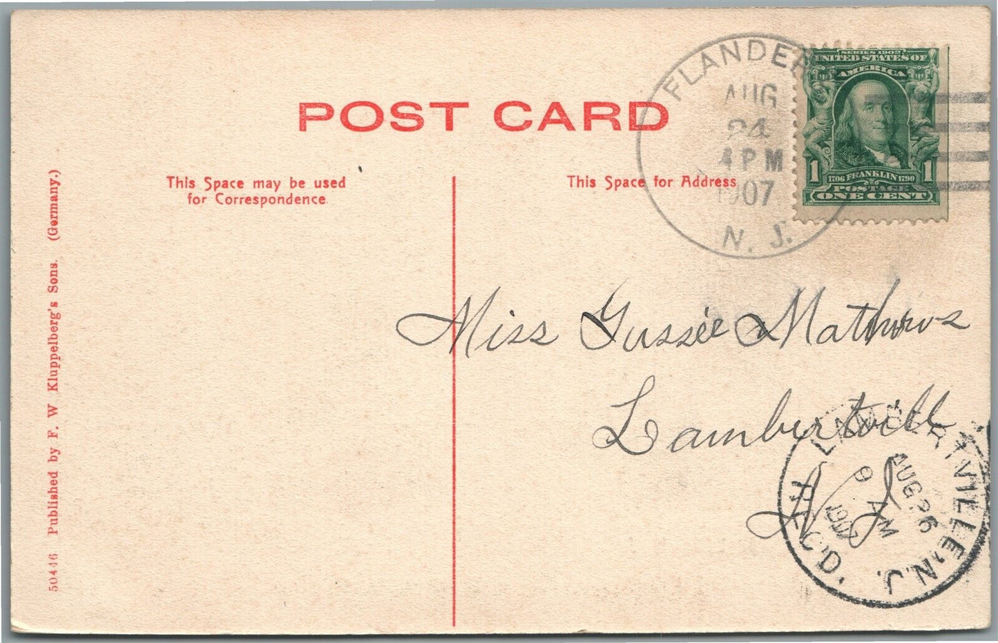 BUDD LAKE NJ BOAT DOCK ANTIQUE POSTCARD