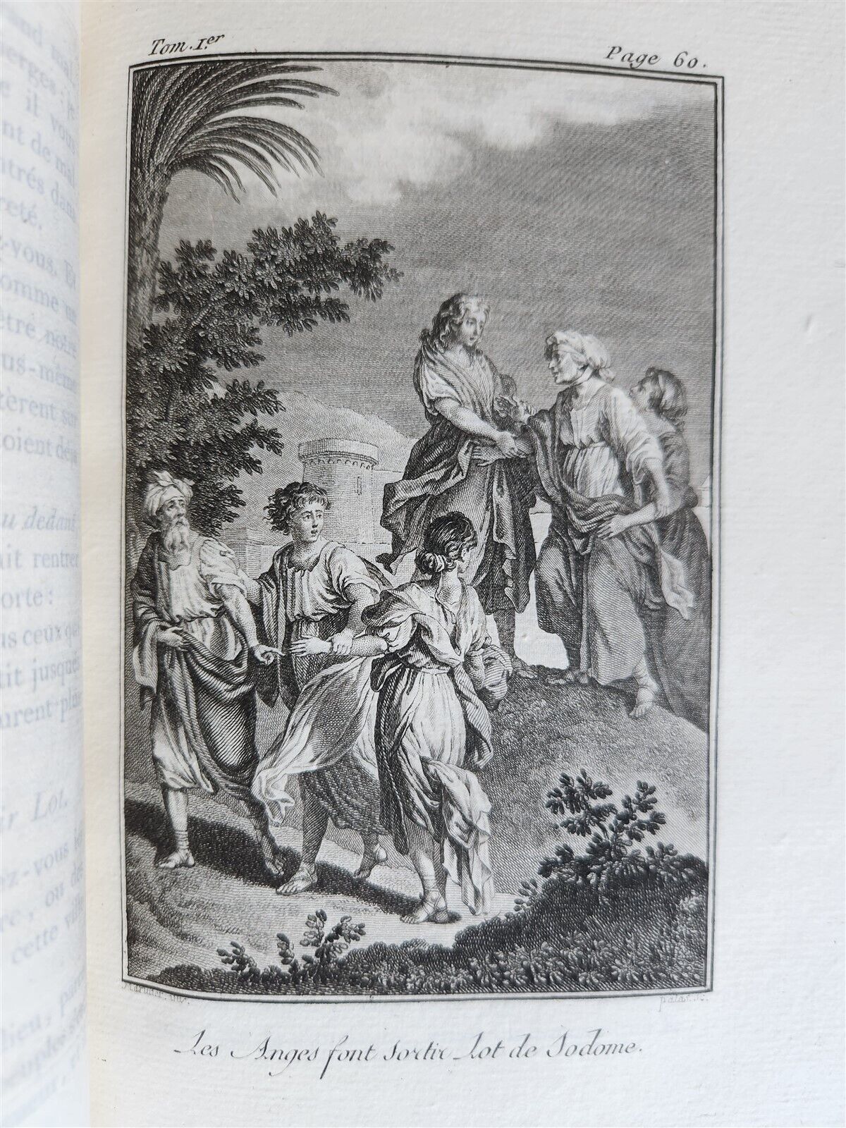 1789 BIBLE in FRENCH ILLUSTRATED w/ 300 PLATES 12 VOLUMES SET antique