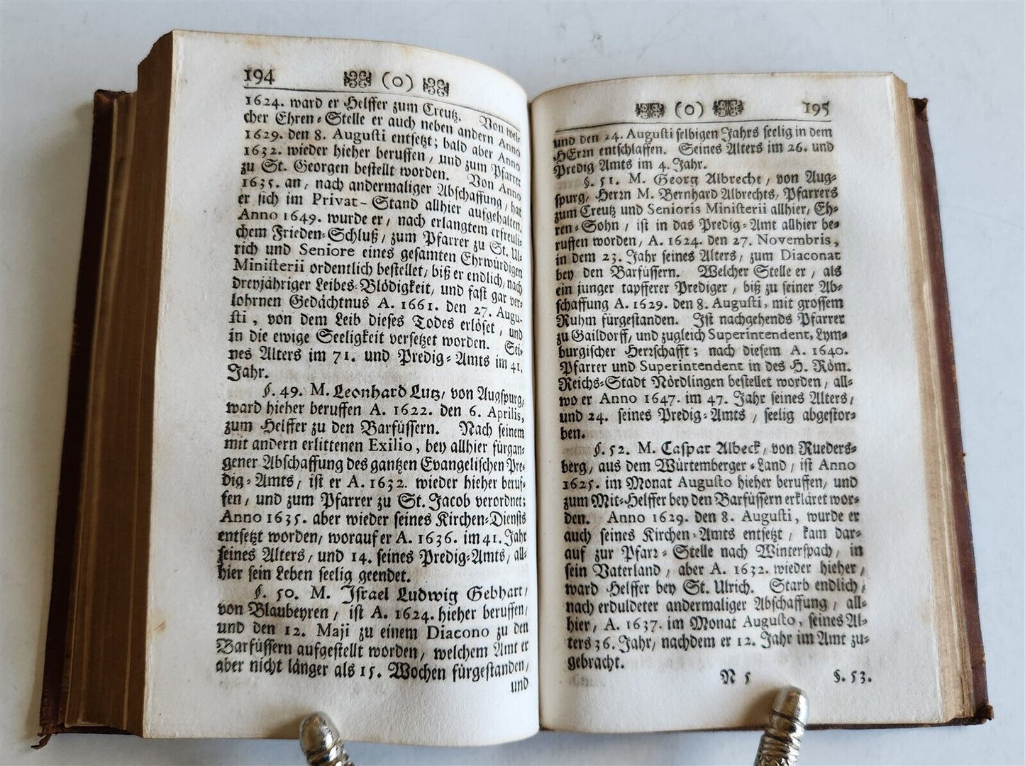 1733 AUGSBURG GERMANY CHURCH HISTORY antique FINE BINDING ILLUSTRATED w/PLATES