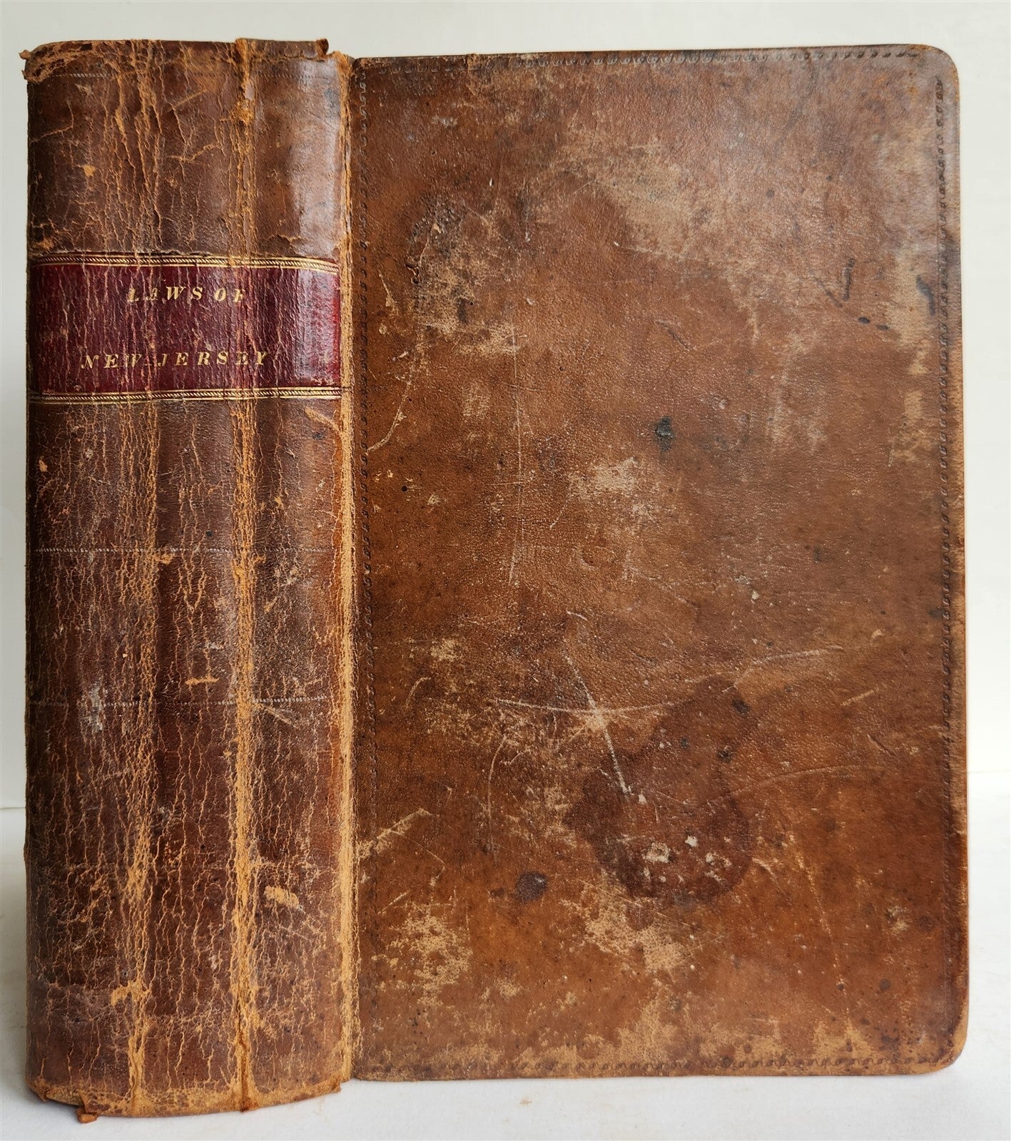 1821 LAWS of the STATE of NEW JERSEY antique AMERICANA