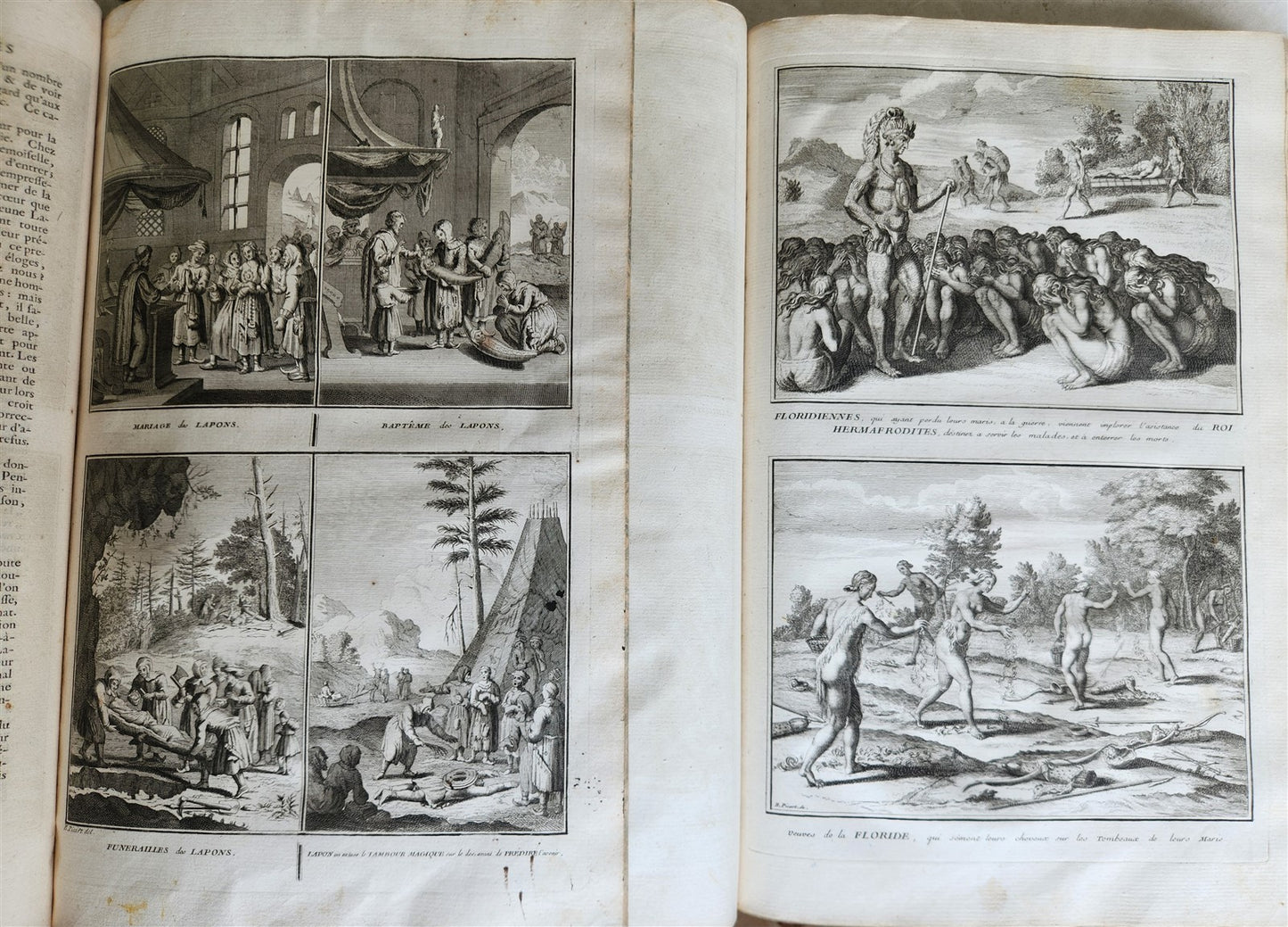 1741 HISTOIRE des CEREMONIES et COUTUMES de PEUPLES DU MONDE 7 vols antique