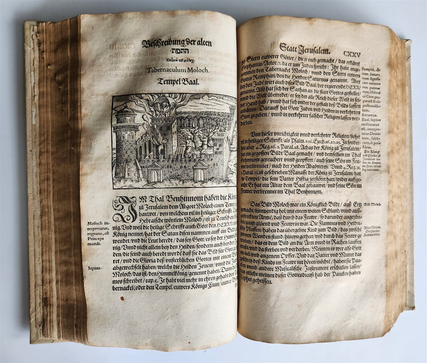1563 JERUSALEM ANCIENT CAPITAL of JEWS antique ILLUSTRATED FOLIO in GERMAN