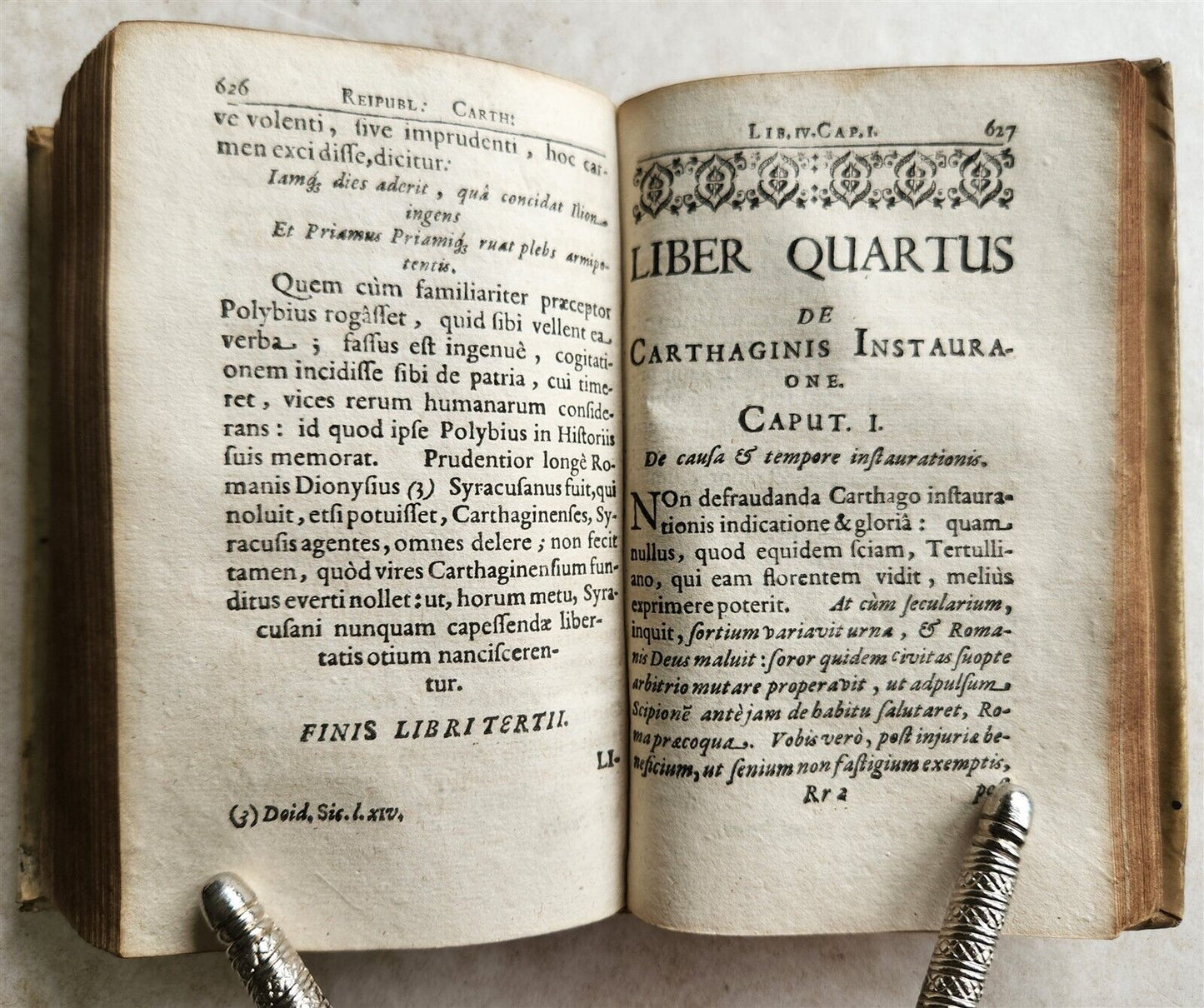 1664 CARTHAGO sive CARTHAGINENSIUM RESPUBLICA antique VELLUM BOUND in LATIN