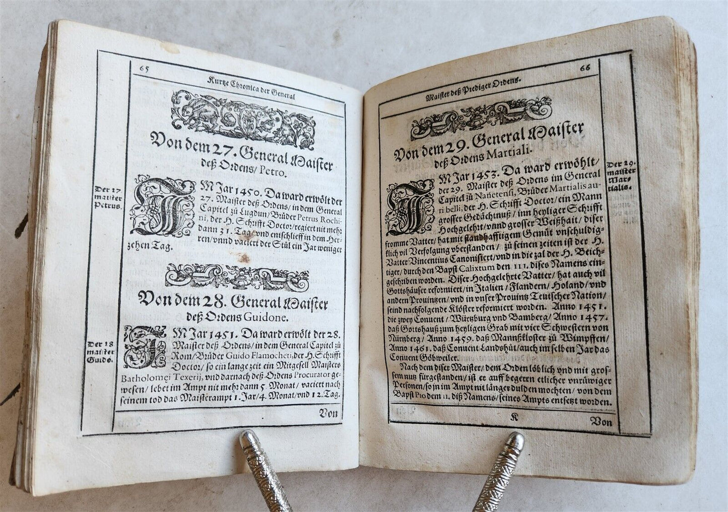 1596 HISTORICAL DESCRIPTION SHORT CHRONICLE of DOMINICAN ORDER antique VELLUM