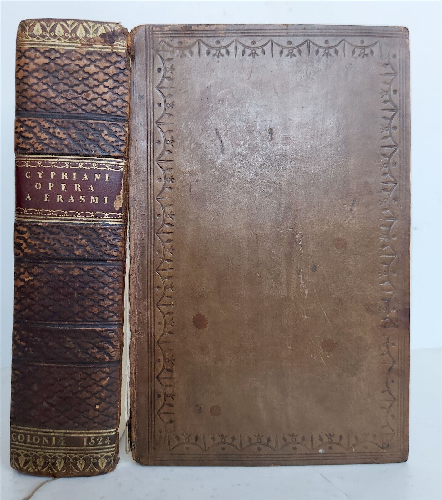 1524 POST-INCUNABULA WORKS of CYPRIAN Bishop of Carthage antique 16th CENTURY