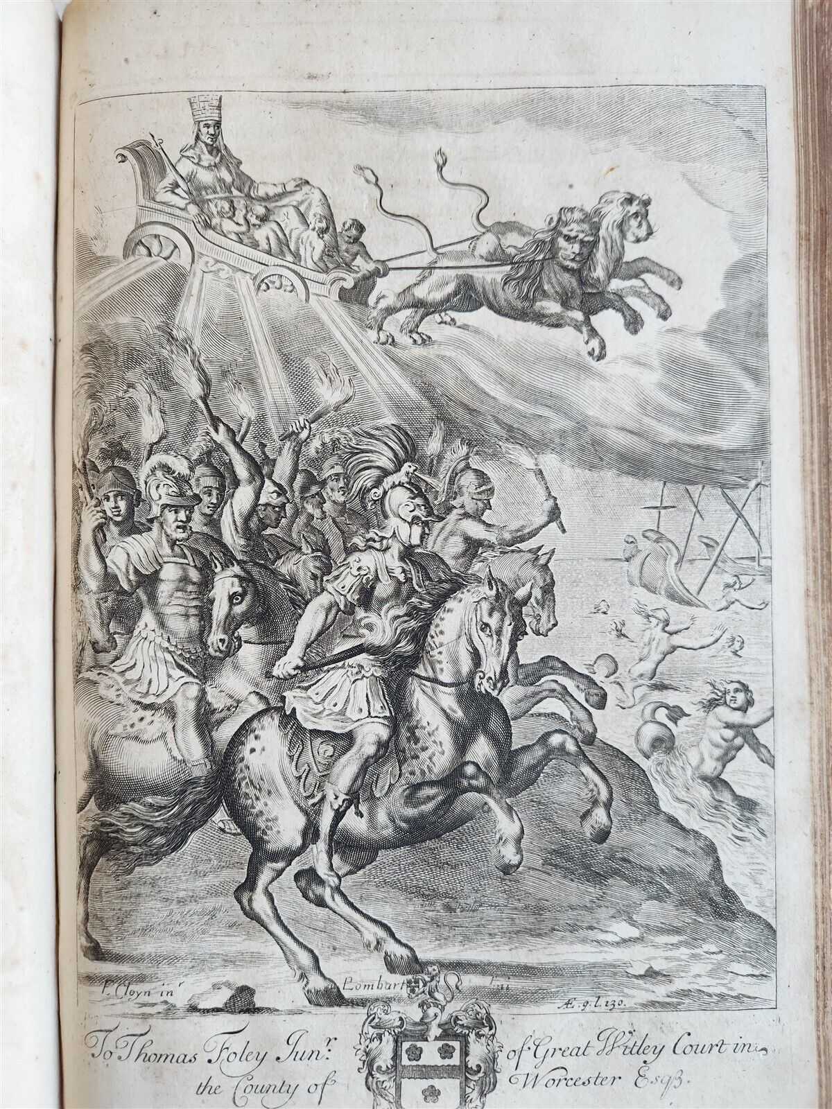 1697 WORKS of VIRGIL by DRYDEN antique ILLUSTRATED w/ 101 AMAZING PLATES