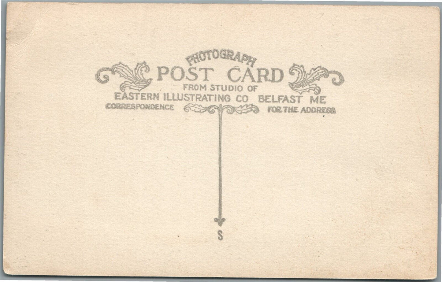 NORTH ANSON ME EMERY SCHOOL ANTIQUE REAL PHOTO POSTCARD RPPC