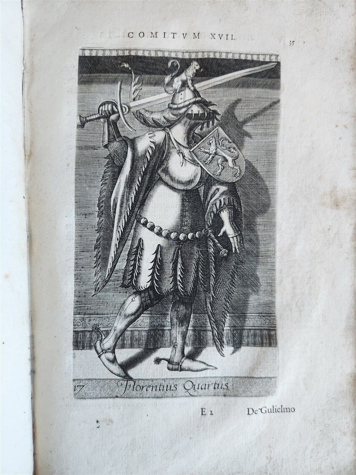 1584 HISTORY of HOLLAND antique ILLUSTRATED vellum bound Netherlands 16th CENT.
