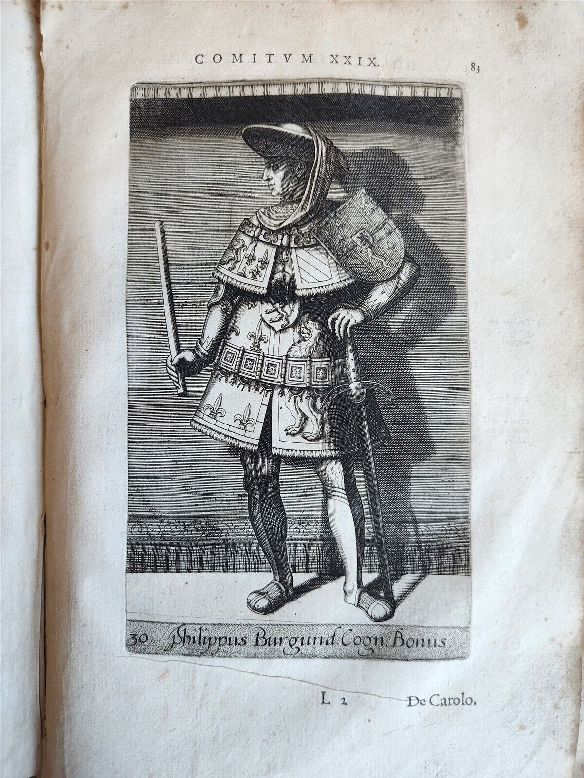 1584 HISTORY of HOLLAND antique ILLUSTRATED vellum bound Netherlands 16th CENT.