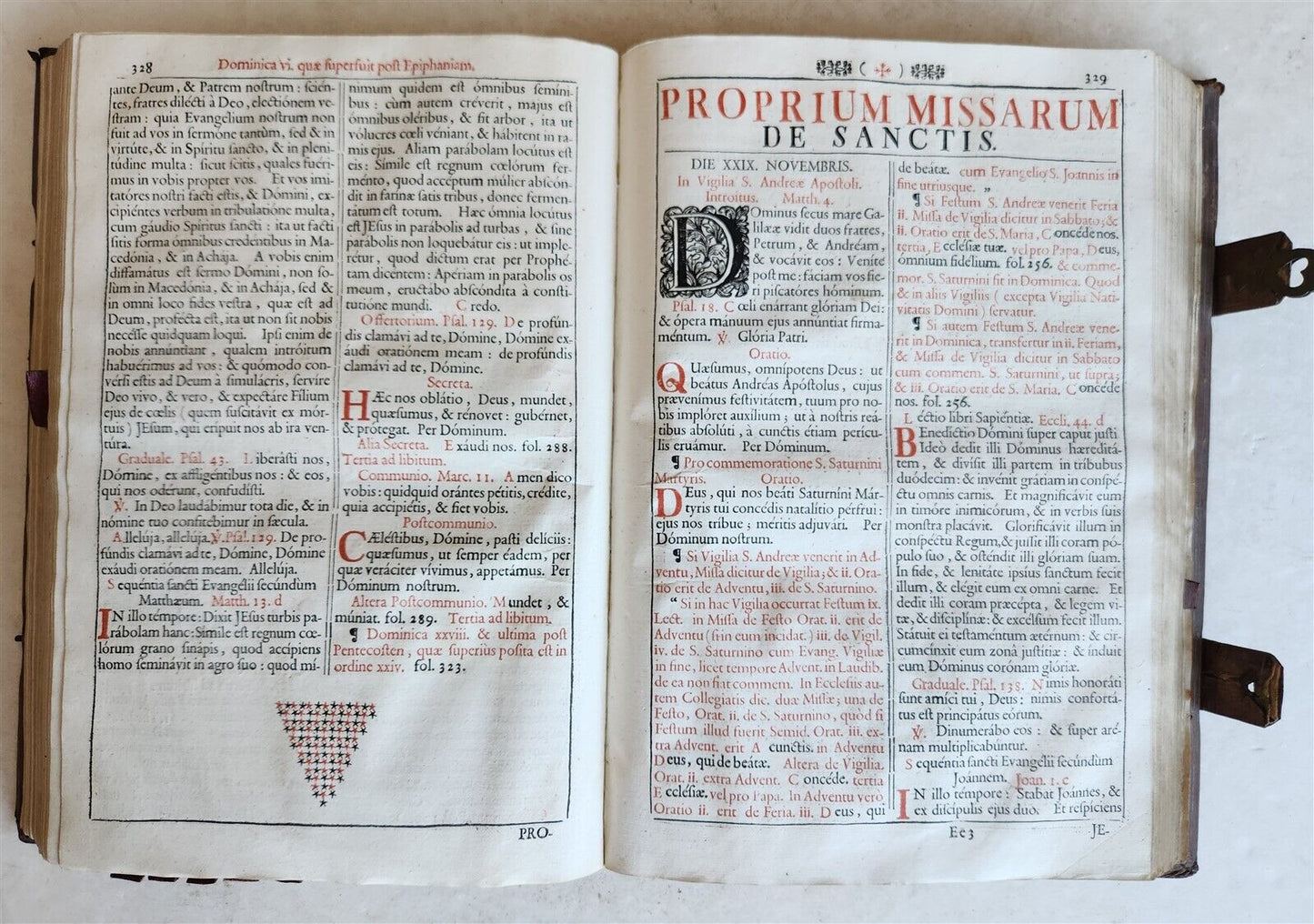 1743 MISSALE ROMANUM antique NICELY DECORATED FOLIO illustrated