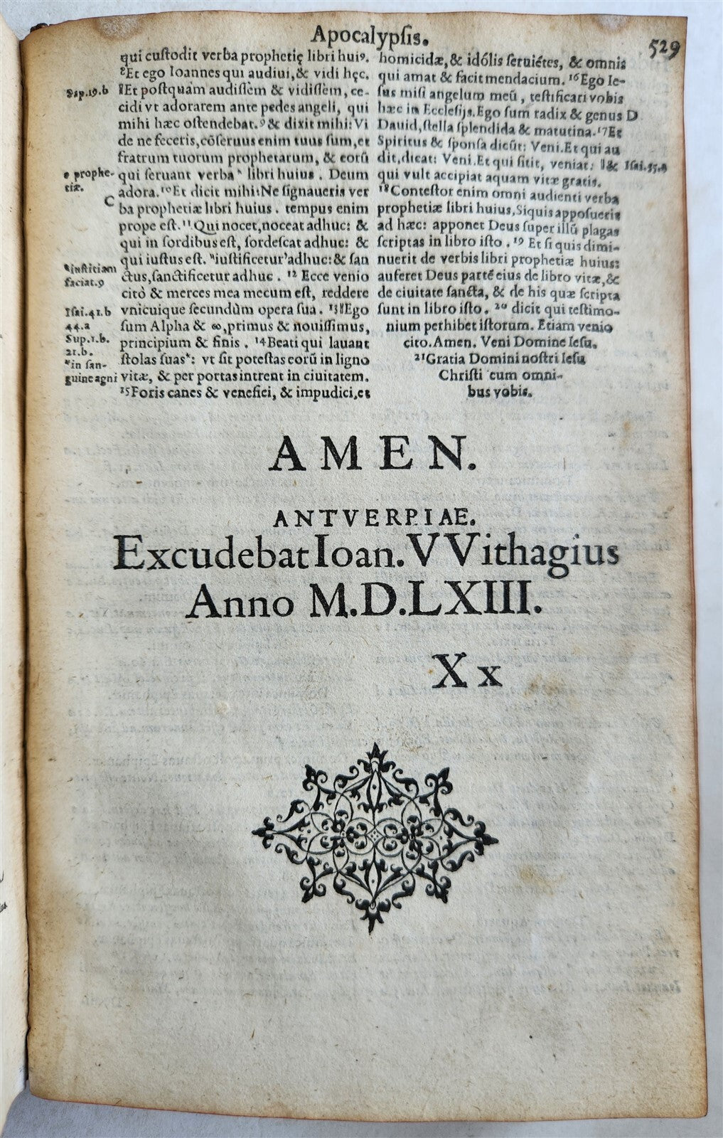 1563 BIBLE in LATIN antique ILLUSTRATED 16th century BIBLIA