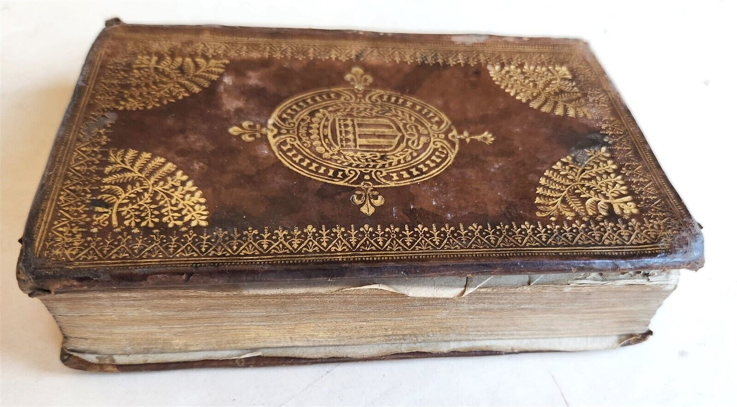 1621 POETRY by PIERRE MOUSSON antique DECORATIVE BINDING