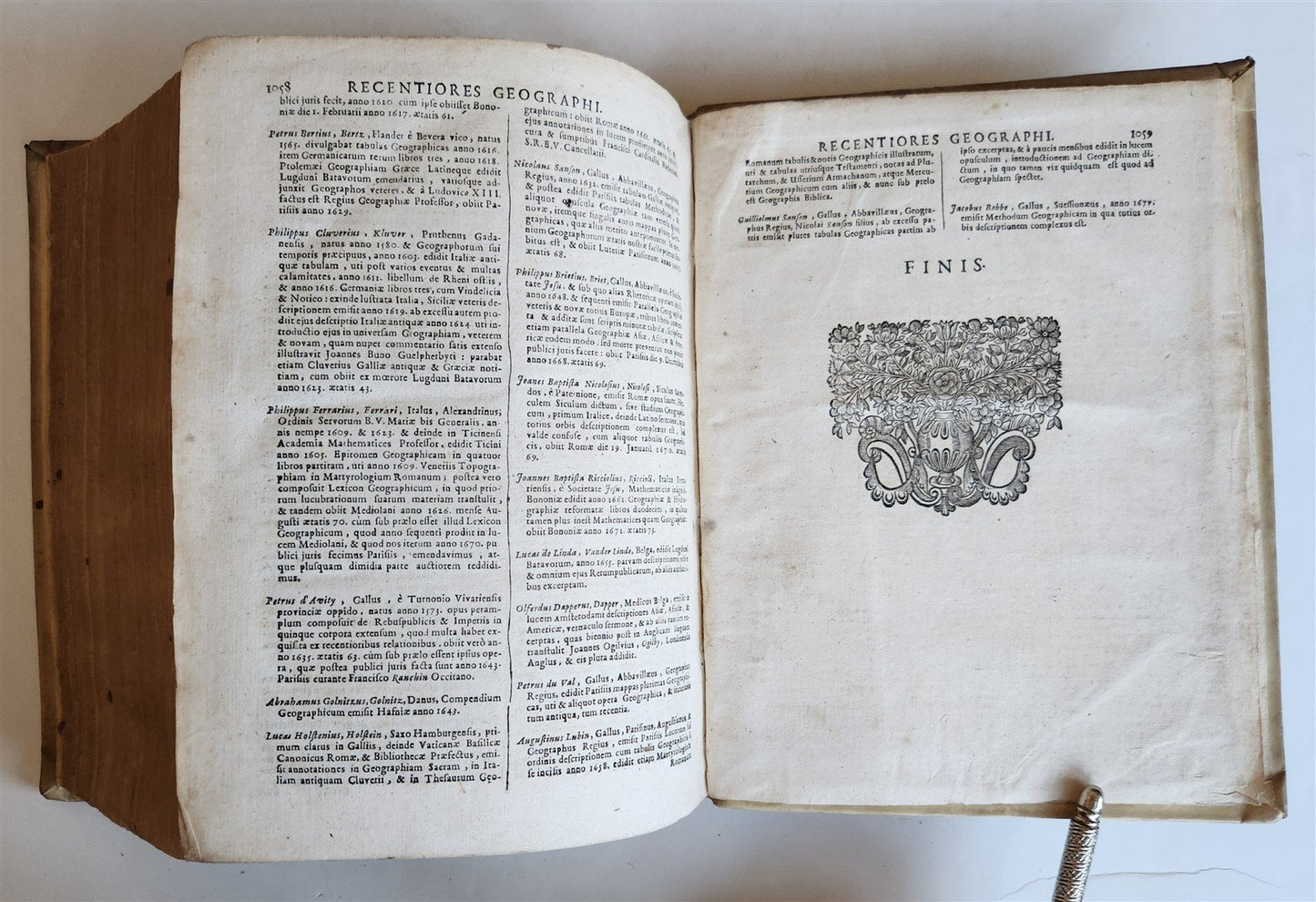 1693 DICTIONARY HISTORICAL GEOGRAPHICAL & POETICAL antique VELLUM BOUND 17th C.
