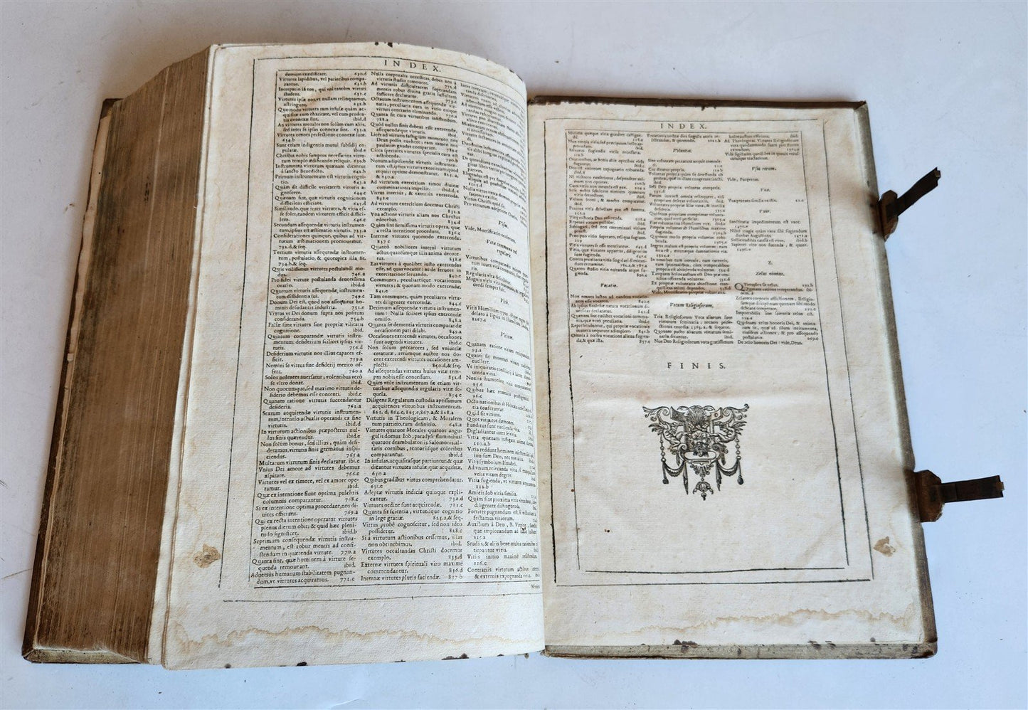 1613 On EXTERMINATION of EVIL & PROMOTION of GOOD antique JESUIT PIGSKIN FOLIO